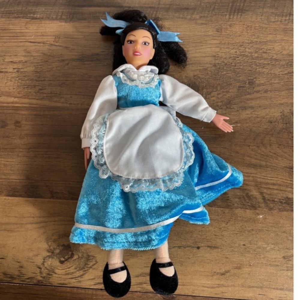 Disney Belle Plush Doll Blue Village Dress Beauty and the Beast 12 Inch‎ CH14005